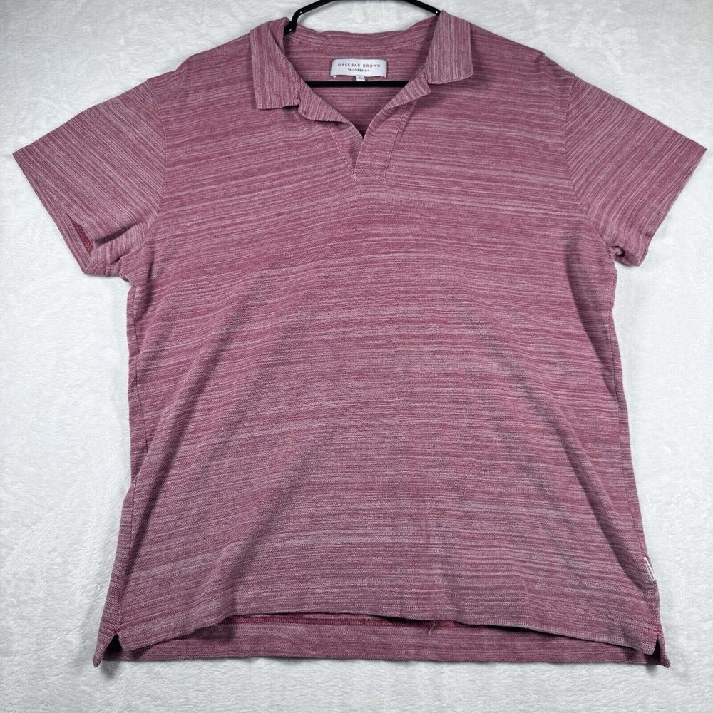 Orlebar Brown Polo Shirt Short-Sleeve Size  XXL‎ Women's Red